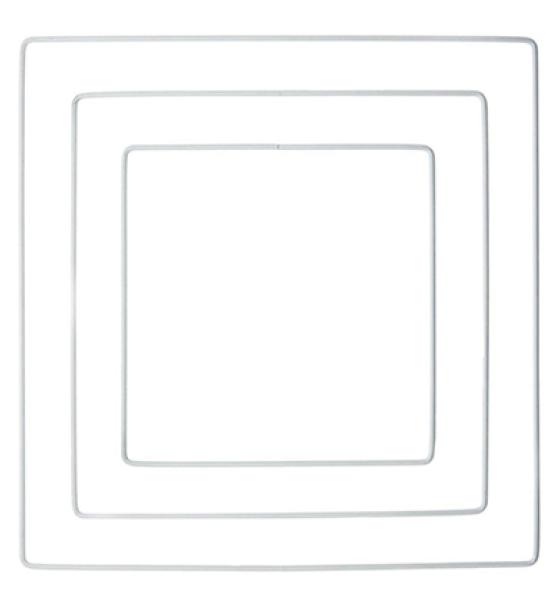 Stafil, Metallform Quadrat, weiß
