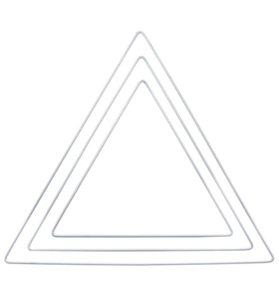 Stafil, Metallform Triangle, weiß