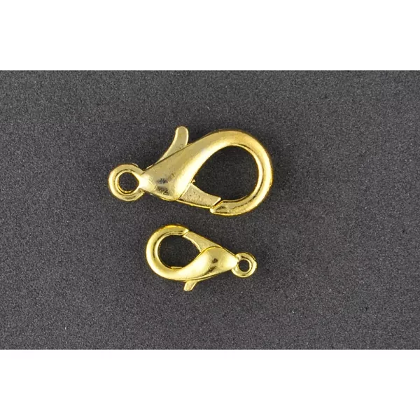 Karabinerhaken mit Ring, goldfarben, Meyco