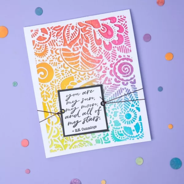 Sizzix • Thinlits die doodle art #2