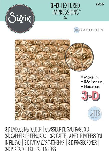 Sizzix, 3D Textured impressions Prägefolder Art Deco