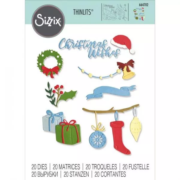 Sizzix • Thinlits die set Christmas decorations