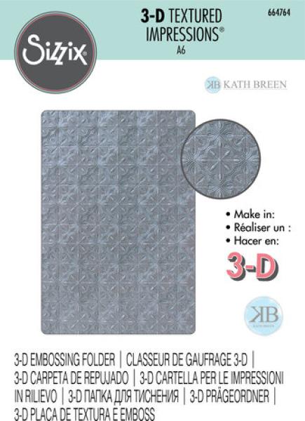 Sizzix, 3D Textured Impressions Tileable
