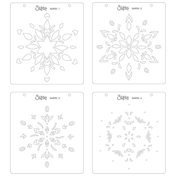 Sizzix, Layered Stencils by Olivia Rose Snowflake