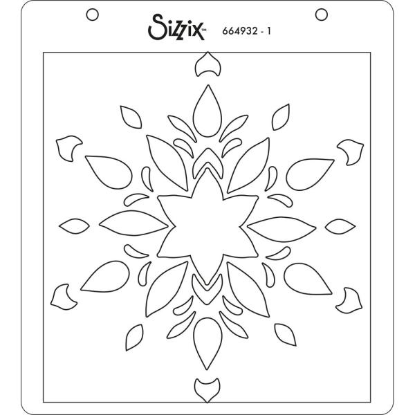 Sizzix, Layered Stencils by Olivia Rose Snowflake