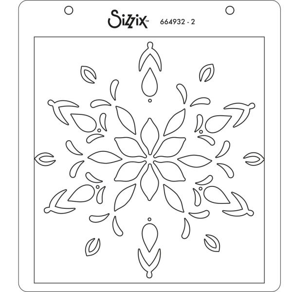 Sizzix, Layered Stencils by Olivia Rose Snowflake