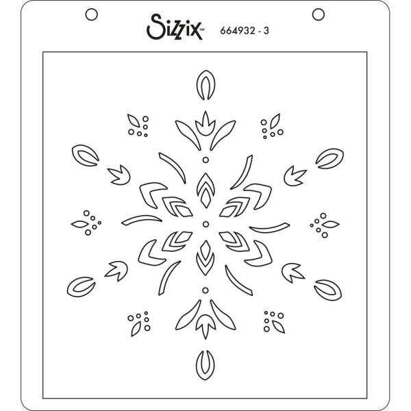 Sizzix, Layered Stencils by Olivia Rose Snowflake