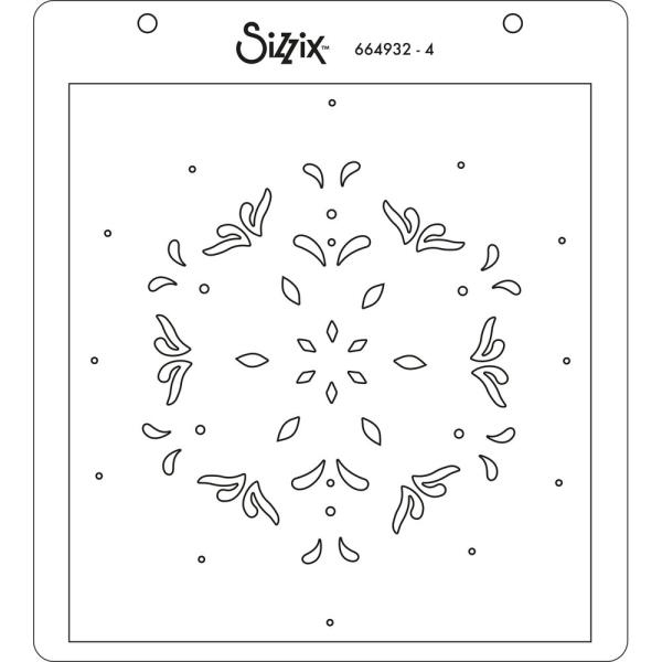 Sizzix, Layered Stencils by Olivia Rose Snowflake