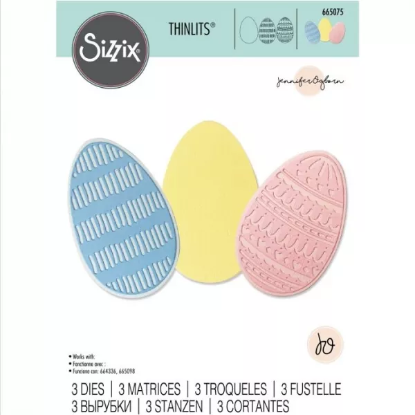 Sizzix • Thinlits die set Decorative eggs
