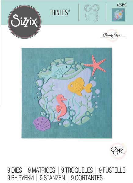 Sizzix, Thinlits Die by Olivia Rose Ocean Scene