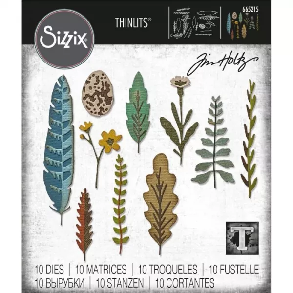 Sizzix • Thinlits die set Funky nature
