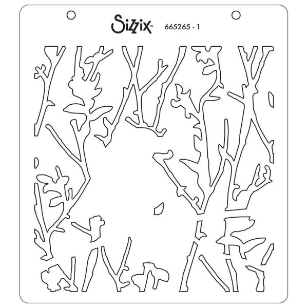 Sizzix, Layered Stencils by Olivia Rose Bird & Branches