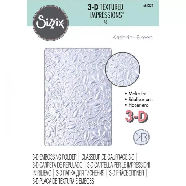 Sizzix, 3D Textured Impressions Lacey