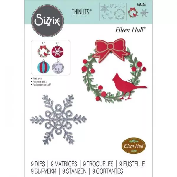 Sizzix • Thinlits die set Wreath & snowflake