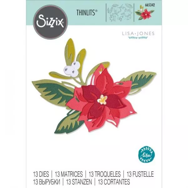 Sizzix • Thinlits die set Layered christmas flower