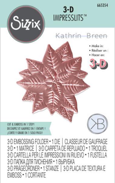 Sizzix, 3D Impresslits by Kath Breen Poinsettia