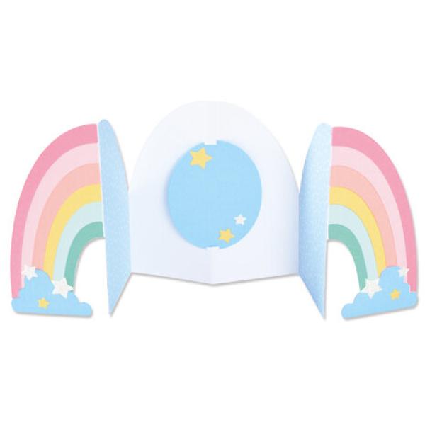 Sizzix, Thinlits Die Card, Rainbow Fold-a-Long
