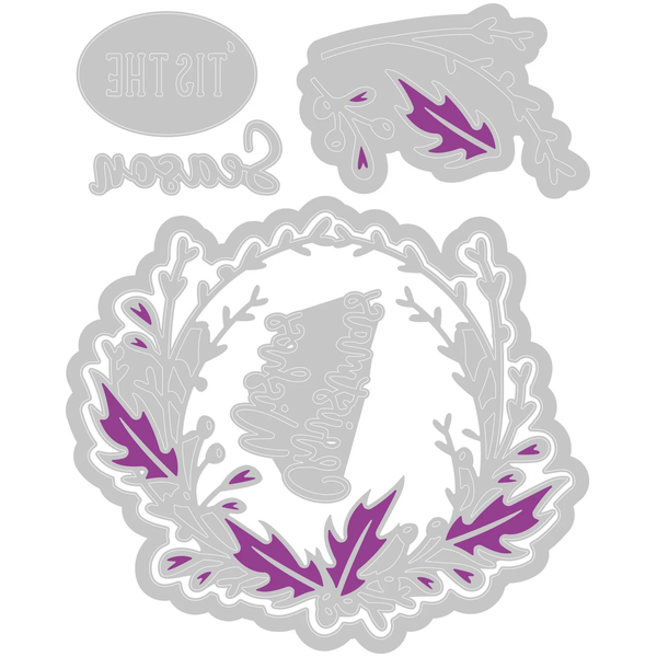 Sizzix, Thinlits Stanzschablonen Detailed Wreath