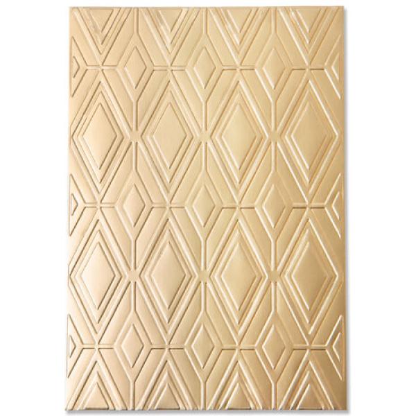 Sizzix, 3D Textured Impressions Rhombus Line Pattern