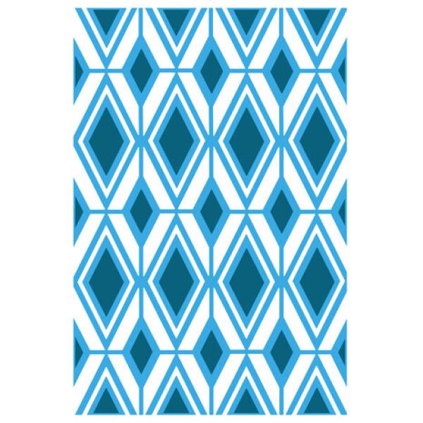 Sizzix, 3D Textured Impressions Rhombus Line Pattern
