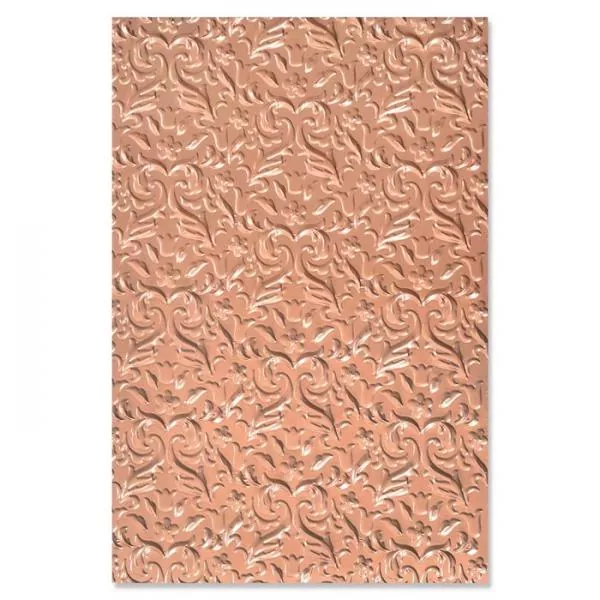 Sizzix • Multi-Level textured impressions embossing folder Floral flourishes