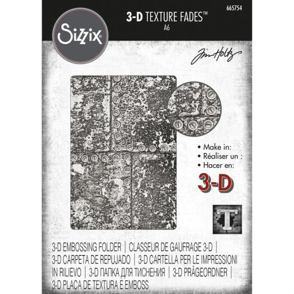 Sizzix • 3D Texture Fades Embossing Folder Industrious