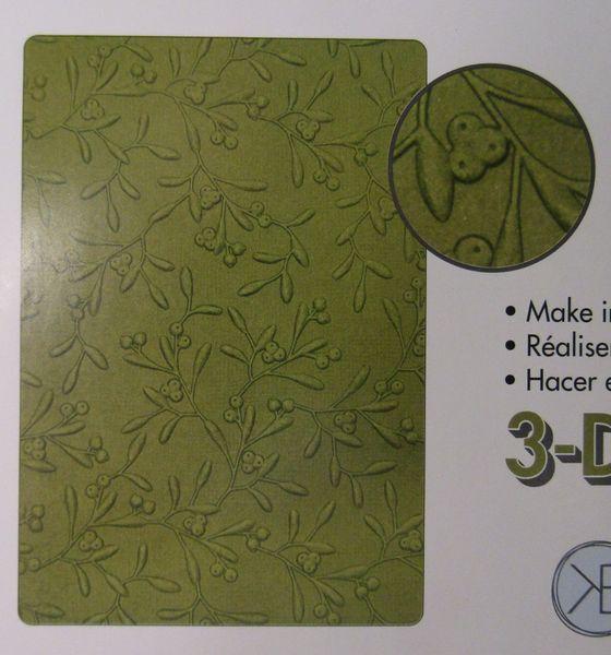 Sizzix, 3D Textured Impressions Delicate Mistletoe