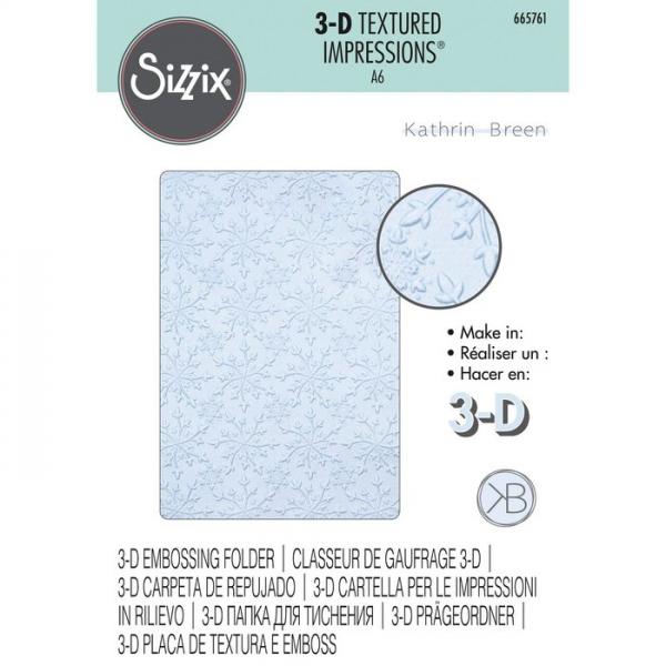 Sizzix • 3D Textured Impressions Embossing Folder Snowflakes #2