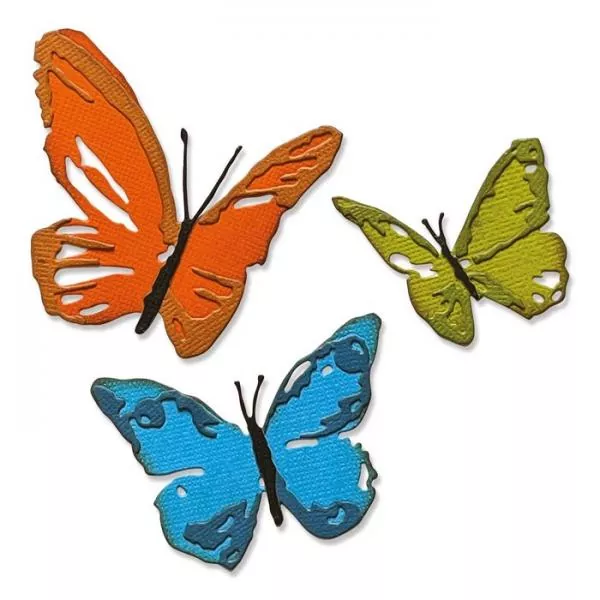 Sizzix • Thinlits Die Set Brushstroke Butterflies