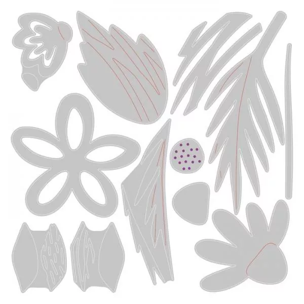 Sizzix • Thinlits Die Set Bohemian Florals