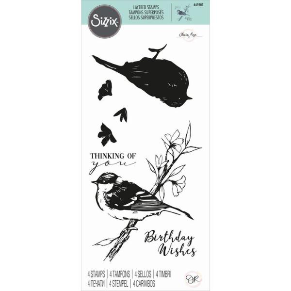 Sizzix • Layered Clear Stamps Summer Bird