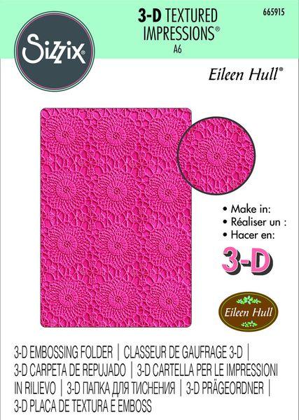 Sizzix • 3-D Textured Impressions Embossing Folder Crochet Mandala