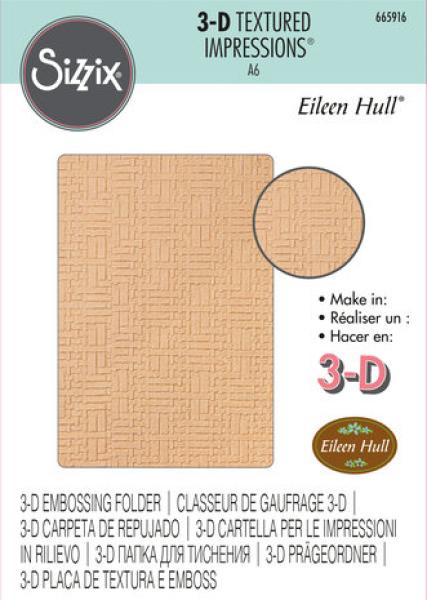 Sizzix, 3D Textured Impressions Woven Leather