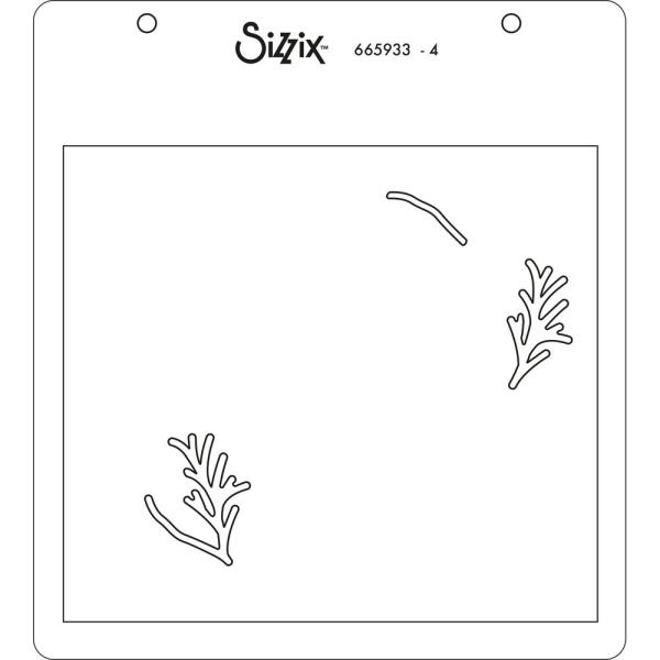 Sizzix, Layered Stencils by Lisa Jones Holly Wreath