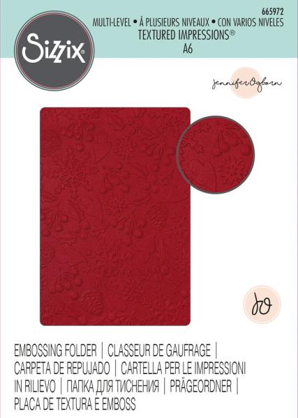 Sizzix, 3D Textured Impressions Winter Pattern