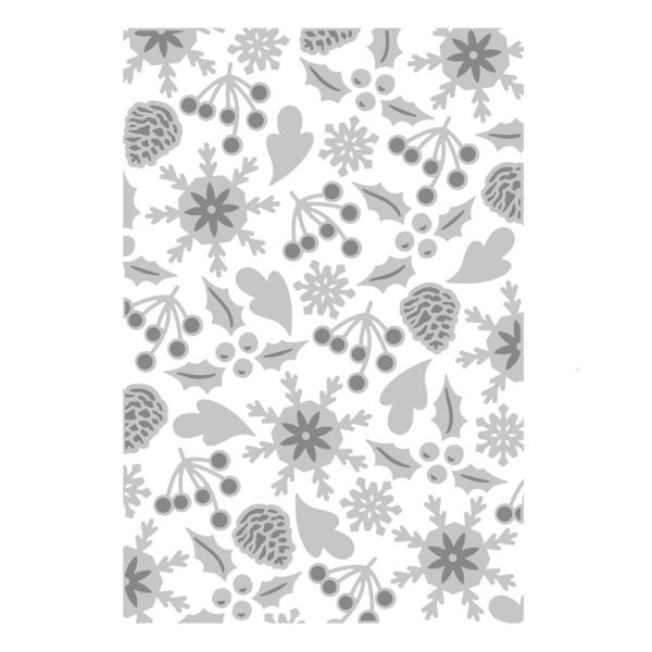 Sizzix, 3D Textured Impressions Winter Pattern