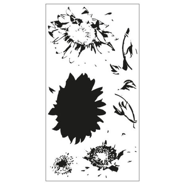 Sizzix, Layered Stamps Sunflower Stem