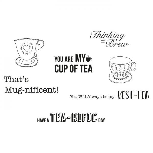 Sizzix • Clear Stamp Set Tea-rific