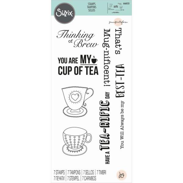 Sizzix • Clear Stamp Set Tea-rific