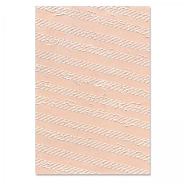 Sizzix • 3-D Textured Impressions Embossing Folder Musical Notes
