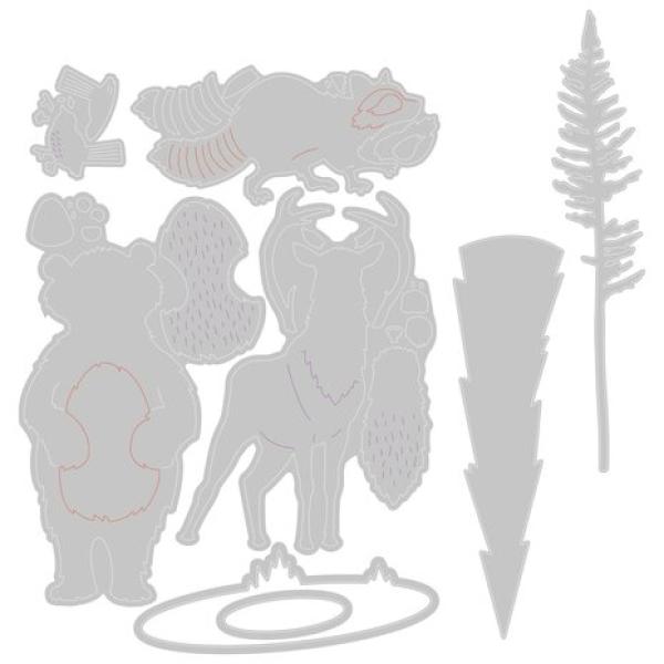 Sizzix, Thinlits Die by Josh Griffiths Forest Animals #2