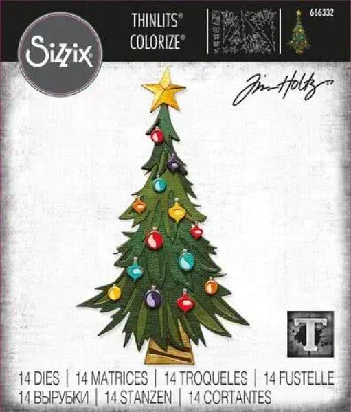 Sizzix, Thinlits Colorize by Tim Holtz Trim a Tree