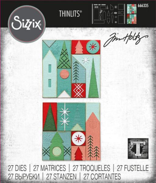 Sizzix, Thinlits Die by Tim Holtz Holiday Blocks
