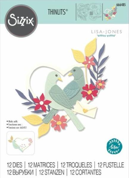 Sizzix, Thinlits Die by Lisa Jones Sweet Birds