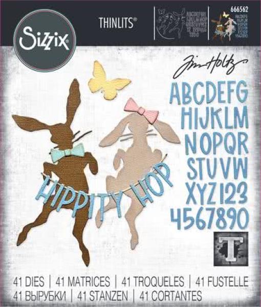 Sizzix, Thinlits Die by Tim Holtz Vault Hippity Hop