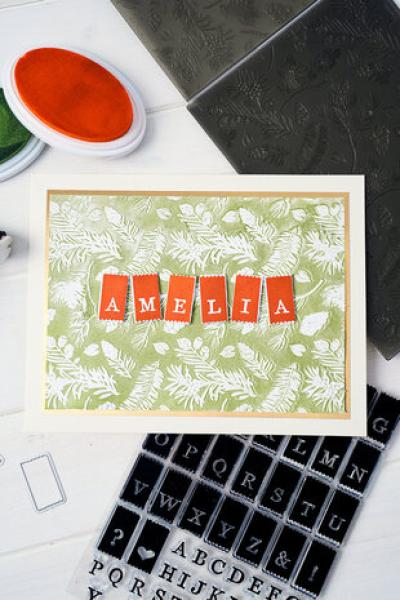 Sizzix, 3D Textured Impressions by 49 and Market Pines