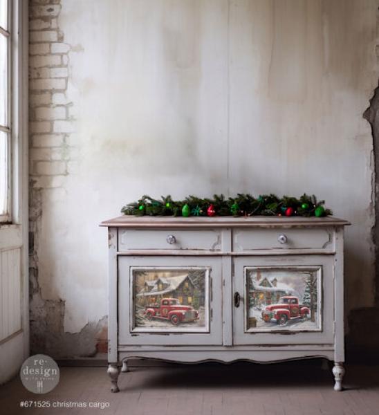 Re-Design with Prima, Christmas Cargo A3 Decoupage Fiber Pack
