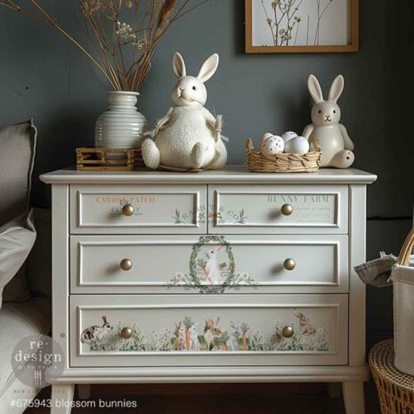 Re-Design with Prima, Blossom Bunnies Middy Transfers Re-Design with Prima, Blossom Bunnies Middy Transfers