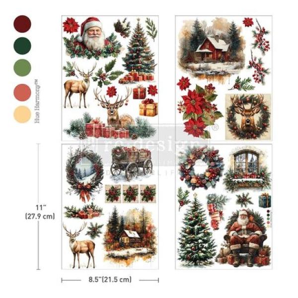 Re-Design with Prima, Yuletide Nostalgia Middy Transfers incl. Bonus Bogen