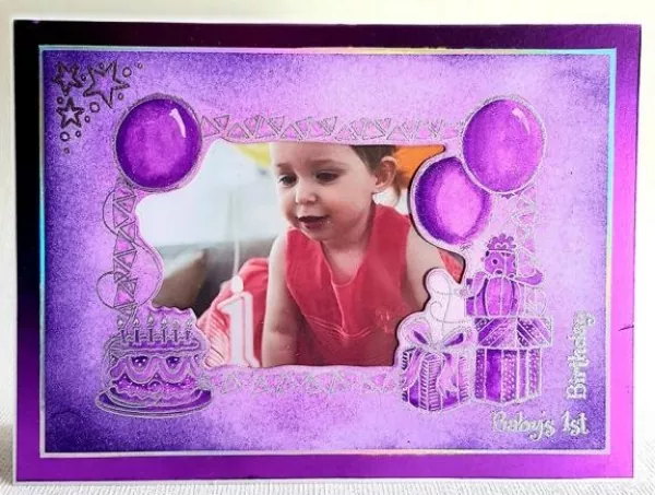Gemini Photo Frame Stamp and Die - Birthday Party, Crafters Companion